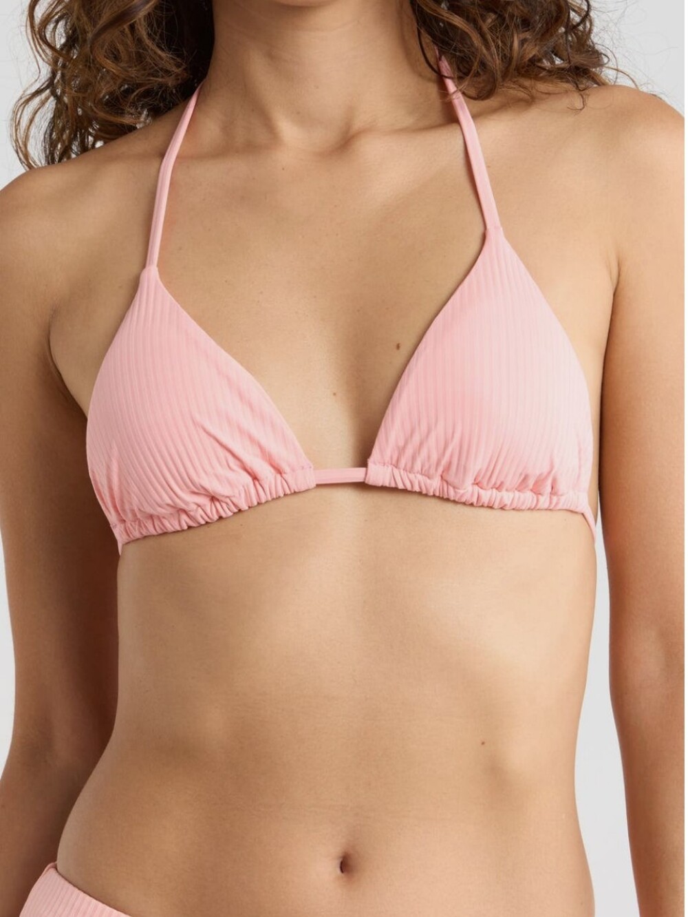 Vitamin A Size Small Gia Tropical Pink Floral Print Triangle Bikini Top Msrp $90